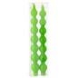 Caja de 2 velas torcidas 3h en parafina verde 7.5x3x26 cm