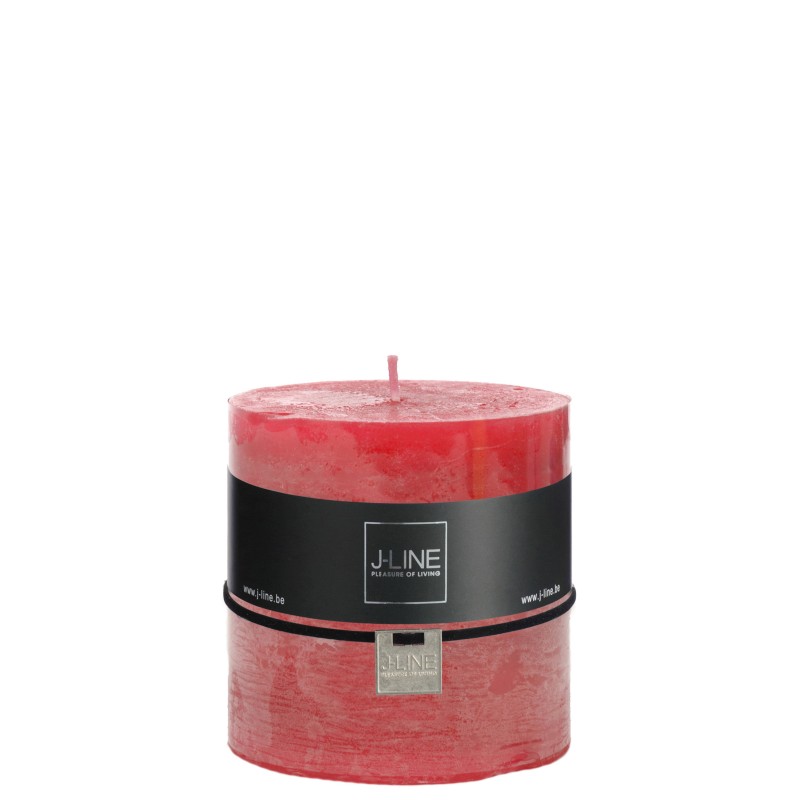 Bougie cylindrique 80H en Paraffine Fuchsia 10x10x10 cm Bougie cylindrique 80H en Paraffine Fuchsia 10x10x10 cm