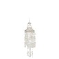 Suspension carrousel en coquillage blanc 16x16x57 cm Suspension carrousel en coquillage blanc 16x16x57 cm