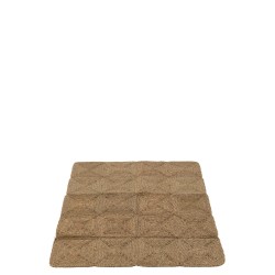 Alfombras cuadradas de plástico natural 153x122x1.5 cm