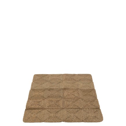 Alfombras cuadradas de plástico natural 153x122x1.5 cm