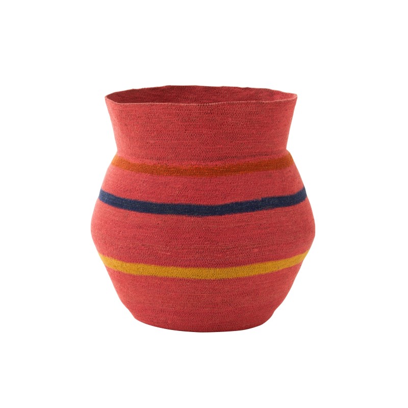 Cesto in giunco di mare rosa 45x45x51 cm Cesto in giunco di mare rosa 45x45x51 cm