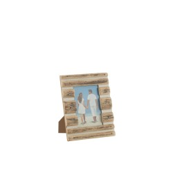 Cadre lignes en bois multicolore 22x2x27 cm