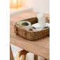 Set de 2 plateaux paniers en jacinthe d’eau naturel L. 33 et 50 cm Set de 2 plateaux paniers en jacinthe d’eau naturel L. 33 et 50 cm