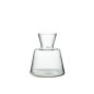 Vase conique en verre transparent 15x15x17 cm Vase conique en verre transparent 15x15x17 cm