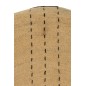 Plato decorativo de pared en junco de mar natural/negro 100x100x5 cm Plato decorativo de pared en junco de mar natural/negro 100x100x5 cm