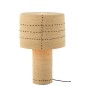 Lampe pointilles en roseau beige 38x38x60 cm Lampe pointilles en roseau beige 38x38x60 cm