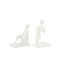 Maillot femme en polyresine blanc 17.5x9x20 cm (assortiment de 2) Maillot femme en polyresine blanc 17.5x9x20 cm (assortiment de 2)
