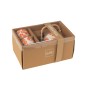 Set théière et 2 mugs en céramique fleur orange 600ml