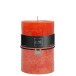 Bougie cilíndrica 120H de parafina naranja 10x10x15 cm