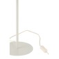 Candeeiro em metal e rattan branco e natural 32x32x50 cm Candeeiro em metal e rattan branco e natural 32x32x50 cm