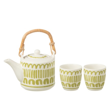S/3 THEIERE LIG COFFR CER VERT