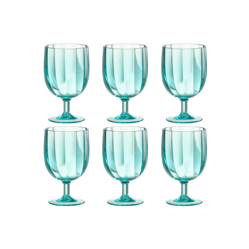 STEMMED GLASS JULIEN PLAST BL