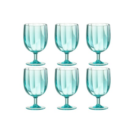 STEMMED GLASS JULIEN PLAST BL