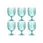 STEMMED GLASS JULIEN PLAST BL