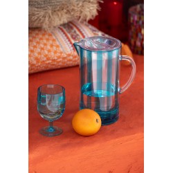 STEMMED GLASS JULIEN PLAST BL