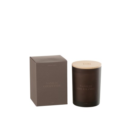Vela aromática «Vainilla Gourmet» 38h en parafina 8.5x8.5x12.5 cm