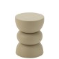 Table d’appoint en aluminium beige 32x32x43.5 cm Table d’appoint en aluminium beige 32x32x43.5 cm