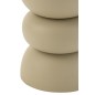 Table d’appoint en aluminium beige 32x32x43.5 cm Table d’appoint en aluminium beige 32x32x43.5 cm
