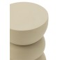 Table d’appoint en aluminium beige 32x32x43.5 cm Table d’appoint en aluminium beige 32x32x43.5 cm