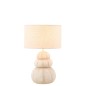 Candeeiro oursin em poliresina bege 30,5 x 30,5 x 47 cm Candeeiro oursin em poliresina bege 30,5 x 30,5 x 47 cm
