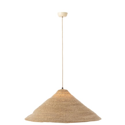 Lampe suspendue chapeau en roseau naturel 80x80x30 cm