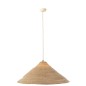 Lampe suspendue chapeau en roseau naturel 80x80x30 cm Lampe suspendue chapeau en roseau naturel 80x80x30 cm