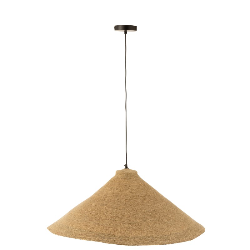 Lampe suspendue en roseau beige 82x82x34 cm Lampe suspendue en roseau beige 82x82x34 cm