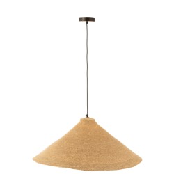Lampe suspendue en roseau naturel 82x82x34 cm