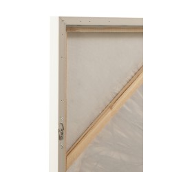 Décoration murale cercle en toile crème/blanc 100x4.5x100 cm