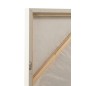 Décoration murale cercle en toile crème/blanc 100x4.5x100 cm Décoration murale cercle en toile crème/blanc 100x4.5x100 cm