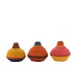 Jarrón de caña multicolor 27x27x25 cm Jarrón de caña multicolor 27x27x25 cm
