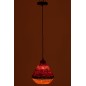 Lampe suspendue en roseau multicolore 25x25x27 cm