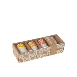 S/4 COQUETIER COFFRET CER MIX