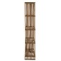 Biblioteca 4 estantes de madera de teca reciclada natural 88x35x190 cm
