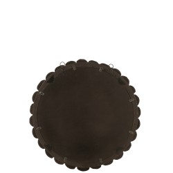 Miroir boules en bois noir 80x80x7 cm