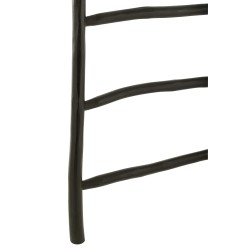 Échelle 6 barreaux en Bois Noir 81x12x185cm