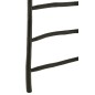 Échelle 6 barreaux en Bois Noir 81x12x185cm Échelle 6 barreaux en Bois Noir 81x12x185cm