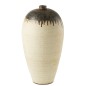 Vase en céramique beige 38x38x72 cm Vase en céramique beige 38x38x72 cm