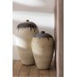 Vase en céramique beige 38x38x72 cm Vase en céramique beige 38x38x72 cm