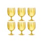 STEMMED GLASS JULIEN PLAST YEL