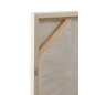 Décoration murale cercle en toile crème/blanc 70x4.5x70 cm Décoration murale cercle en toile crème/blanc 70x4.5x70 cm