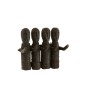 Portemanteau marionnettes en bois noir 25x5x20 cm Portemanteau marionnettes en bois noir 25x5x20 cm