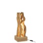 Lampe de bureau en bois naturel 24x24x56 cm
