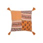 Almofada Flores+Floches em Algodão Laranja 45x45x12 cm Almofada Flores+Floches em Algodão Laranja 45x45x12 cm