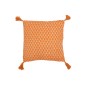 Almofada Flores+Floches em Algodão Laranja 45x45x12 cm Almofada Flores+Floches em Algodão Laranja 45x45x12 cm