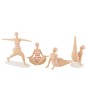 Mujer yoga en poliresina multicolor 29.5x10x30 cm