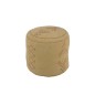 POUF CYL ETHN PATT COTT SAND POUF CYL ETHN PATT COTT SAND
