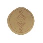 POUF CYL ETHN PATT COTT SAND POUF CYL ETHN PATT COTT SAND