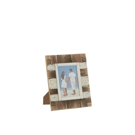 Cadre patchwork en bois multicolore 24x1.5x29 cm